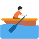 划船人:浅肤色emoji素材一 160x160像素