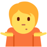 耸肩emoji素材一 160x160像素