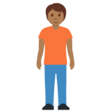 站立者:中黑肤色emoji素材一 160x160像素