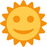 有脸的太阳emoji素材一 160x160像素
