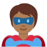 超级英雄:中黑肤色emoji素材一 160x160像素