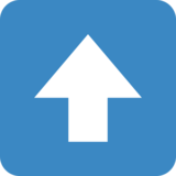 向上箭头emoji素材一 160x160像素