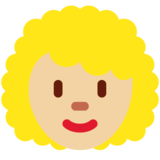 女性:中浅肤色,卷发emoji素材一 160x160像素