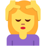 按摩的女人emoji素材一 160x160像素