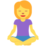 打坐的女人emoji素材一 160x160像素
