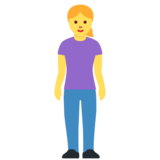 女人站着emoji素材一 160x160像素