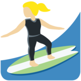 女子冲浪:中浅肤色emoji素材一 160x160像素