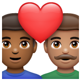 情侣: 男人男人中等-深肤色中等肤色emoji素材一 160x160像素