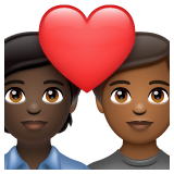 情侣: 成人成人较深肤色中等-深肤色emoji素材一 160x160像素