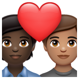 情侣: 成人成人较深肤色中等肤色emoji素材一 160x160像素