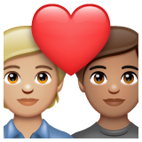 情侣: 成人成人中等-浅肤色中等肤色emoji素材一 160x160像素