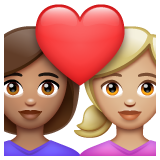 情侣: 女人女人中等肤色中等-浅肤色emoji素材一 160x160像素