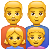 家庭:男人,男人,女孩,男孩emoji素材一 160x160像素