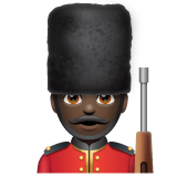 警卫:深色肤色emoji素材一 160x160像素