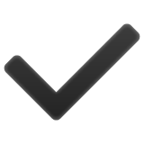 复选标记emoji素材一 160x160像素