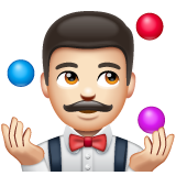 玩杂耍的人:浅肤色emoji素材一 160x160像素