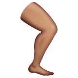 腿部:中等肤色emoji素材一 160x160像素