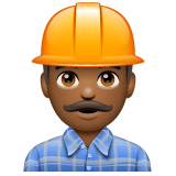 男施工员:中黑肤色emoji素材一 160x160像素