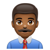 男职员:中深色肤色emoji素材一 160x160像素