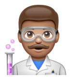 男科学家:中等肤色emoji素材一 160x160像素