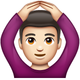 做“好”手势的男人:浅肤色emoji素材一 160x160像素