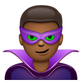 男超级恶棍:中黑肤色emoji素材一 160x160像素