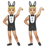 有兔子耳朵的男人聚会,3型emoji素材一 160x160像素