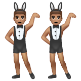 有兔子耳朵的男人聚会,4型emoji素材一 160x160像素