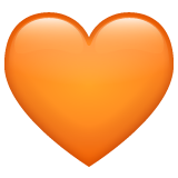 橙心emoji素材一 160x160像素