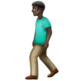 行走的人:深色肤色emoji素材一 160x160像素