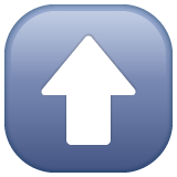 向上箭头emoji素材一 160x160像素