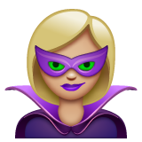 女超级恶棍:中浅肤色emoji素材一 160x160像素