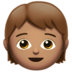 苹果系统里的儿童：中等肤色emoji表情