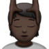 苹果系统里的按摩者：深色肤色emoji表情
