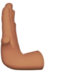 苹果系统里的向左推: 中等肤色emoji表情