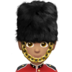 苹果系统里的男警卫:中等肤色emoji表情