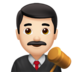 苹果系统里的男法官:浅肤色emoji表情
