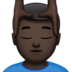 苹果系统里的男士按摩:深色肤色emoji表情