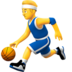 苹果系统里的打球的男人emoji表情