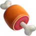 苹果系统里的骨头上的肉emoji表情