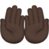 苹果系统里的手掌向上：深色肤色emoji表情