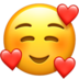 苹果系统里的心满意足的笑脸emoji表情