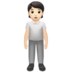 苹果系统里的站立者：浅肤色emoji表情