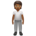 苹果系统里的站立者：中黑肤色emoji表情