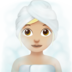 苹果系统里的蒸汽房女性：中浅肤色emoji表情