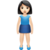 苹果系统里的女性站立：浅肤色emoji表情