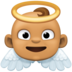 Facebook上的小天使:中等肤色emoji表情