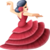 Facebook上的女子舞蹈:浅肤色emoji表情
