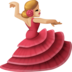 Facebook上的女子舞蹈:中浅肤色emoji表情