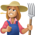 Facebook上的女农夫:中浅肤色emoji表情